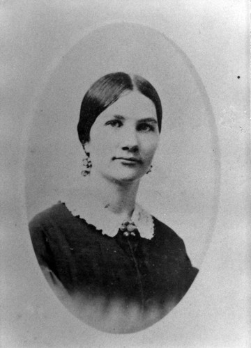 Ada Dougherty (1845-1866), daughter of James and Elizabeth, (c. 1860s), photograph