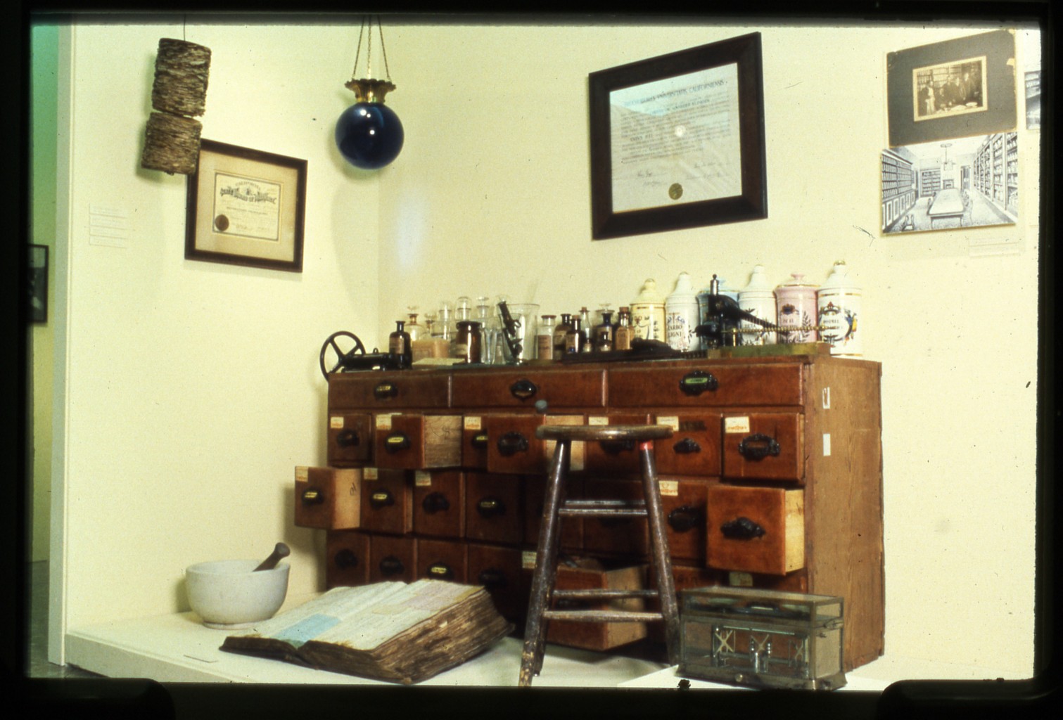 UCSF Origins of Excellence exhibit dentistry artifacts and chair