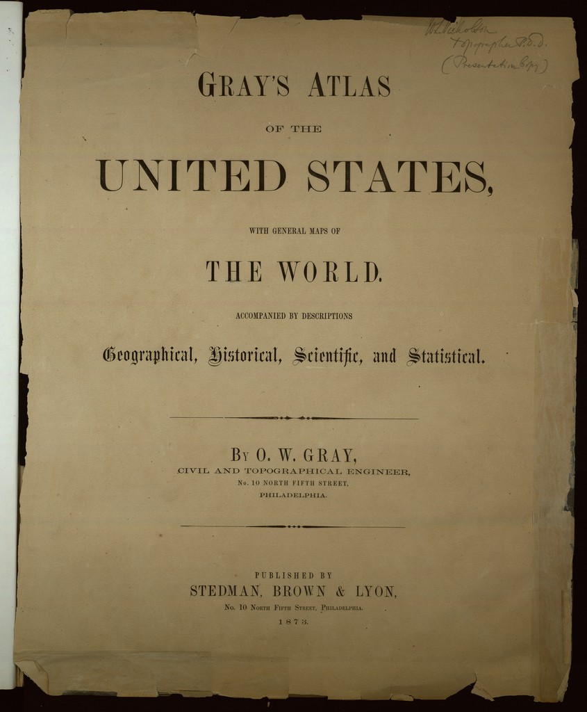 Gray's atlas of the United States : with general maps of the world ...
