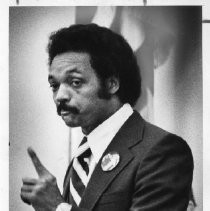 Jesse Jackson, the civil rights activist, founder of Rainbow/PUSH, and Baptist minister who ran for president in 1984 and 1988 and served as the first U.S. Shadow Senator from D.C. He was in Sacramento speaking to Assembly about Operation PUSH