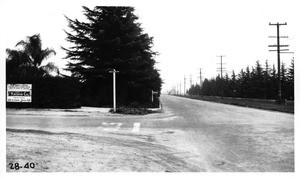 From north curb line of Chandler Boulevard west of Fulton Avenue looking east, Los Angeles, 1928