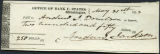Andrew Jackson bank note, 1833 May 31