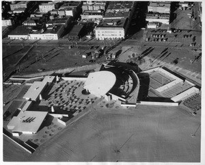 Aerial view of the new Venice Beach Recreation Center, 1961