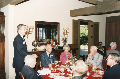 President Davenport speaking at the Luncheon