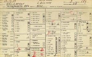 WPA household census for 421 S HUMPHREYS