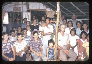 Group of church members, likely a rural congregation (Iglesia de Cristo), Mexico