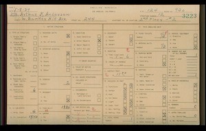 WPA household census for 244 S BUNKER HILL, Los Angeles