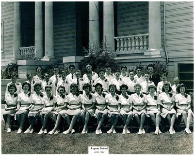 Stockton - Schools - August: August School June 1944 graduating class