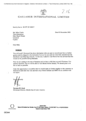 [Letter from Norman BS Jack to Mike Clarke regarding mersin]