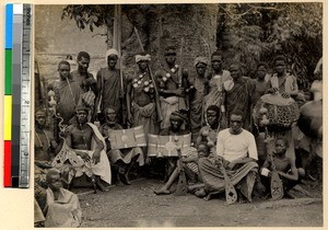 Attendants of an African chief, Ghana, ca.1885-1895