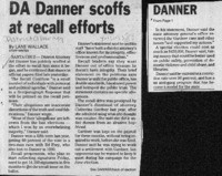 DA Danner scoffs at recall efforts