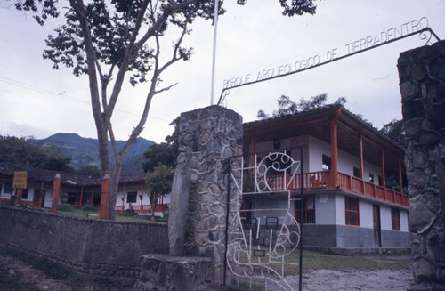 Entrance to the park, Tierradentro, Colombia, 1975