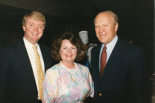 President Ford with the Michael Adams