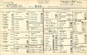 WPA household census for 833 WEST 64TH STREET, Los Angeles County