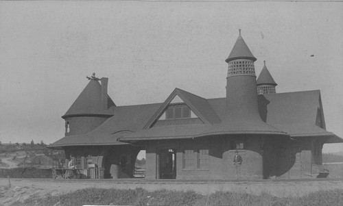 Santa Fe Railroad Raymond Hotel Station