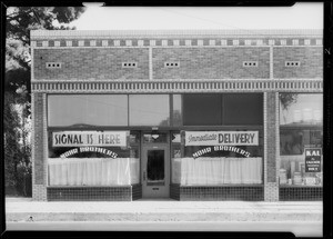 Exterior of salesroom, 2916 West Pico Street, Los Angeles, CA, 1934