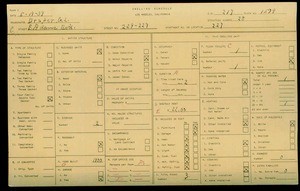WPA household census for 229 E ADAMS, Los Angeles