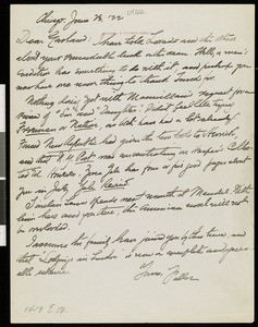 Henry Blake Fuller, letter, 1922-06-13, to Hamlin Garland