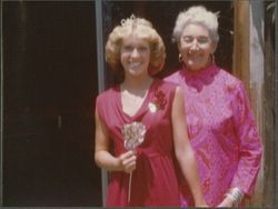 Santa Rosa Junior Miss Lisa Penrose and Helen Putnam, Santa Rosa, California, 1978