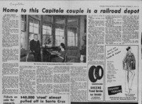 Home to this Capitola couple is a railroad depot
