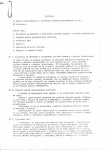 Minutes from the meeting in Osijek, 1988