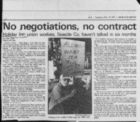 No negotiations, no contract