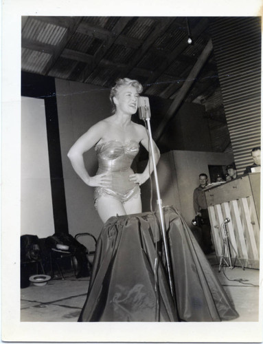 Betty Hutton performing in U.S.O Show