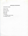 Accommodations-Transportation list for "Mister Deathman" (1977)