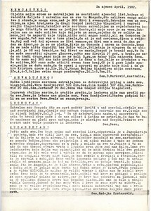 Circular letter for April 1982