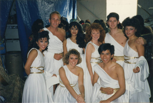 Pepperdine University's 1987 Rose Parade float representatives