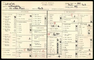 WPA household census for 403 WEST 63RD PLACE, Los Angeles County