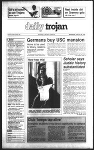 Daily Trojan, Vol. 111, No. 32, February 28, 1990