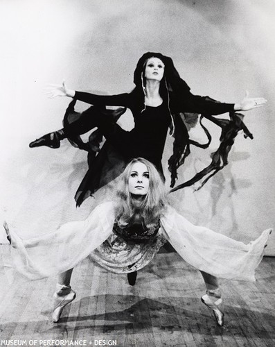 Betsy Erickson and Zola Dishong in Carvajal's Voyage Interdit, 1966