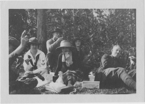 Henry D. Greene and friends on a picnic
