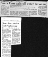 Santa Cruz calls off water rationing