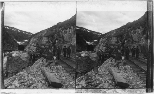 American Railway Climbing and Tunneling the Gold-Bearing Mountains, Alaska