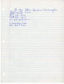 Handwritten notes by Bruce Herschensohn, January 1963