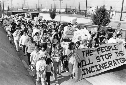 Toxic incinerator protests