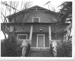 Circa 1910 two story shingle/Craftsman house at 122 North High Street, Sebastopol, California, in the Morris Addition, 1993