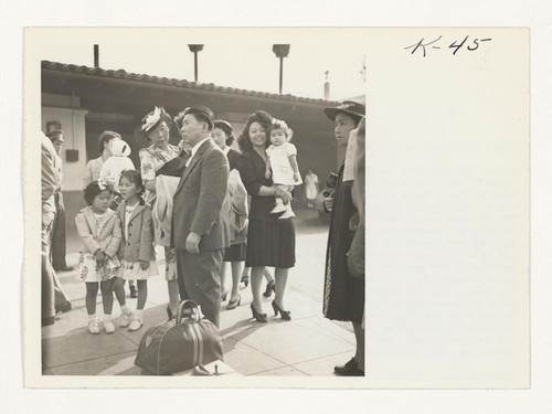 Roaring into Sacramento Monday morning, July 30, a special train of seven cars brought some 450 Japanese American residents of