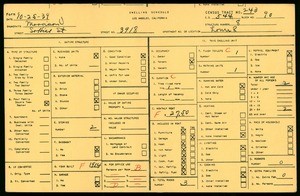 WPA household census for 3918 S HILL STREET, Los Angeles County