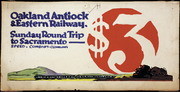 [Preliminary design for Oakland, Antioch & Eastern Railway advertisement]