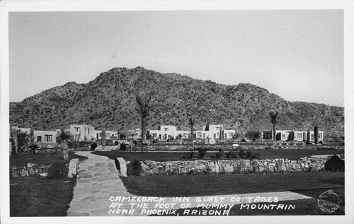 Camelback Inn Guest Cottages at the foot of Mummy Mountain, near Phoenix, Arizona