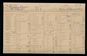 WPA household census for 525 W 3RD STREET, Los Angeles