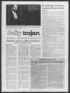 Daily Trojan, Vol. 91, No. 8, January 21, 1982