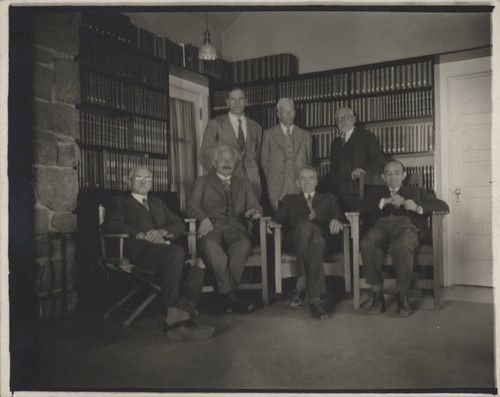 Scientists in the Monastery Library, Mount Wilson Observatory