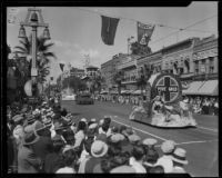 Orange Parade, Mutual Orange Distributors float, Riverside, 1933