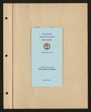 Coronado Parent Teacher Association Scrapbook 1941-1942