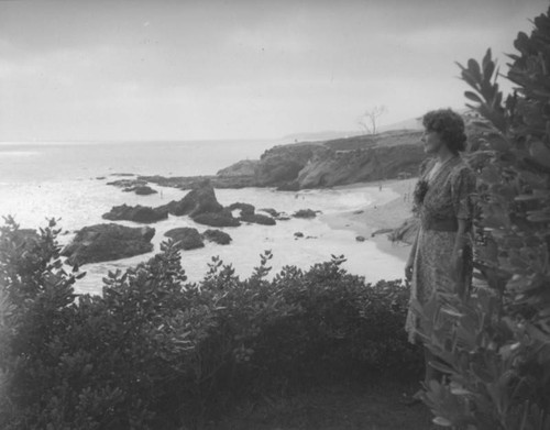 Ethel with a coastal view
