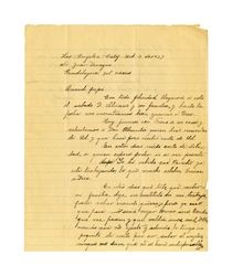 Letter from Miguel Venegas to Juan Venegas, October 3, 1927